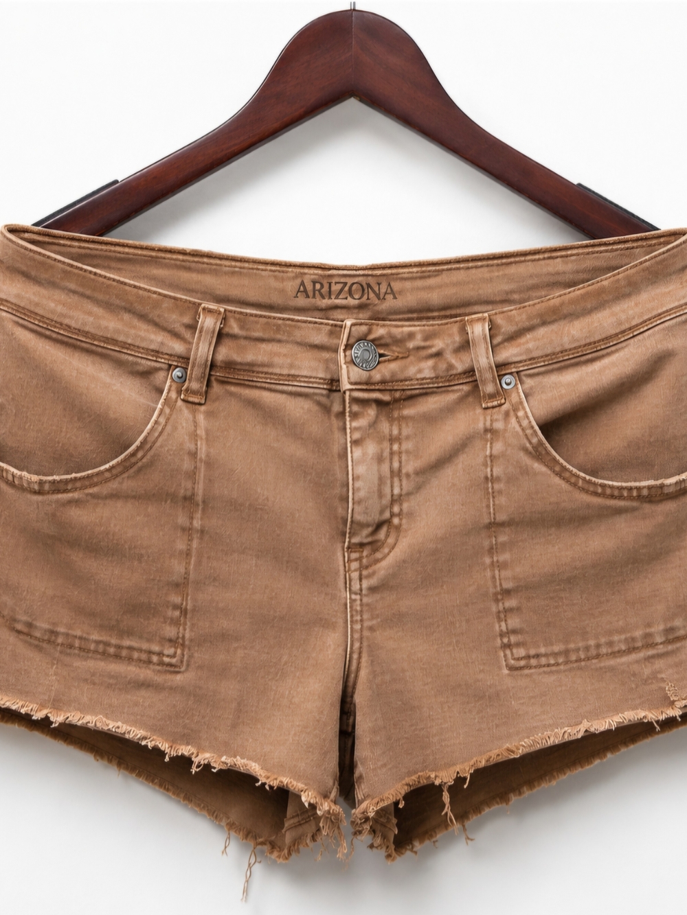 Arizona Jean Company Brown Frayed Hem Women’s Shorts